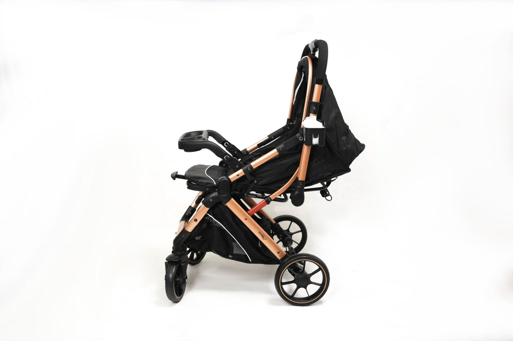 Poussette Titou Kids Gold - Noir