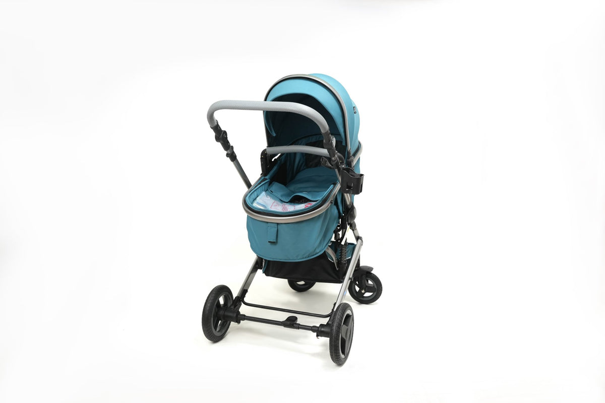 Poussette Titou Kids 2 en 1 — Nacelle réversible, châssis aluminium - Bleu