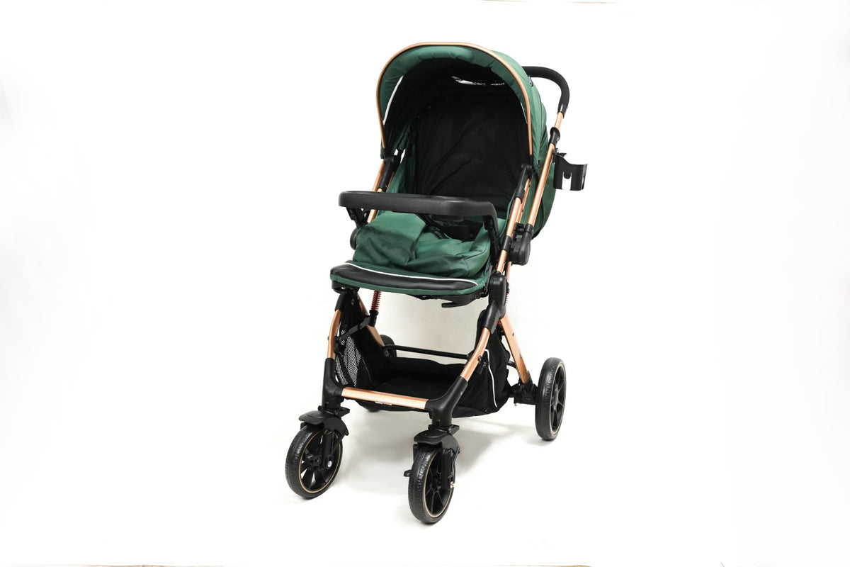 Poussette Titou Kids Gold - Vert Turquoise