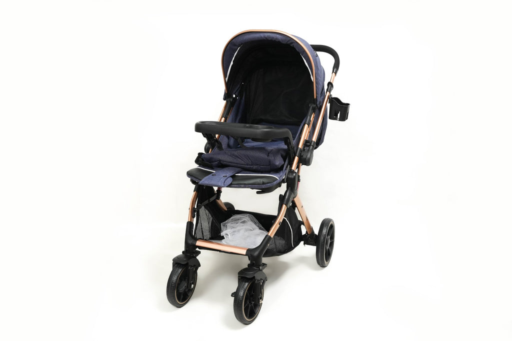 Poussette Titou Kids Gold - Bleu