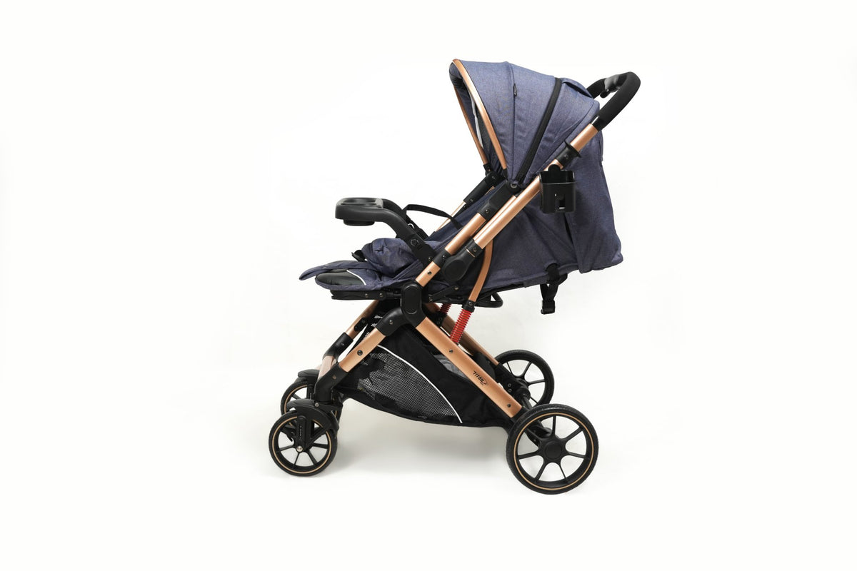 Poussette Titou Kids Gold - Bleu
