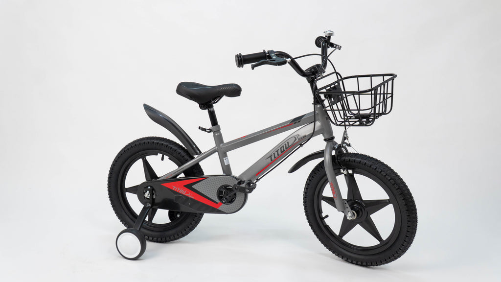 Vélo Titou Kids 16" – Vélo Enfant avec Panier, Sonnette et Stabilisateurs