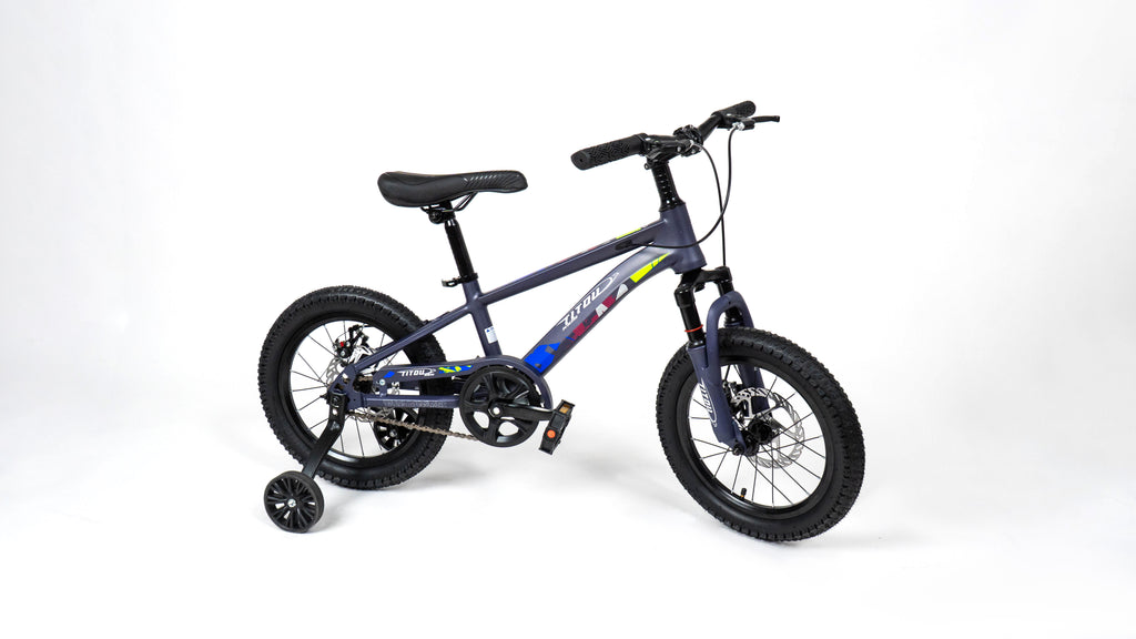 Vélo Titou Kids 16" – VTT Enfant avec Stabilisateurs, Fourche Suspendue et Freins à Disque (Copy)