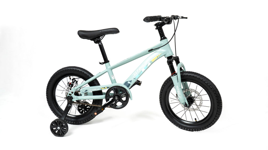 Vélo Titou Kids 16" – VTT Enfant avec Stabilisateurs, Fourche Suspendue et Freins à Disque (Copy)