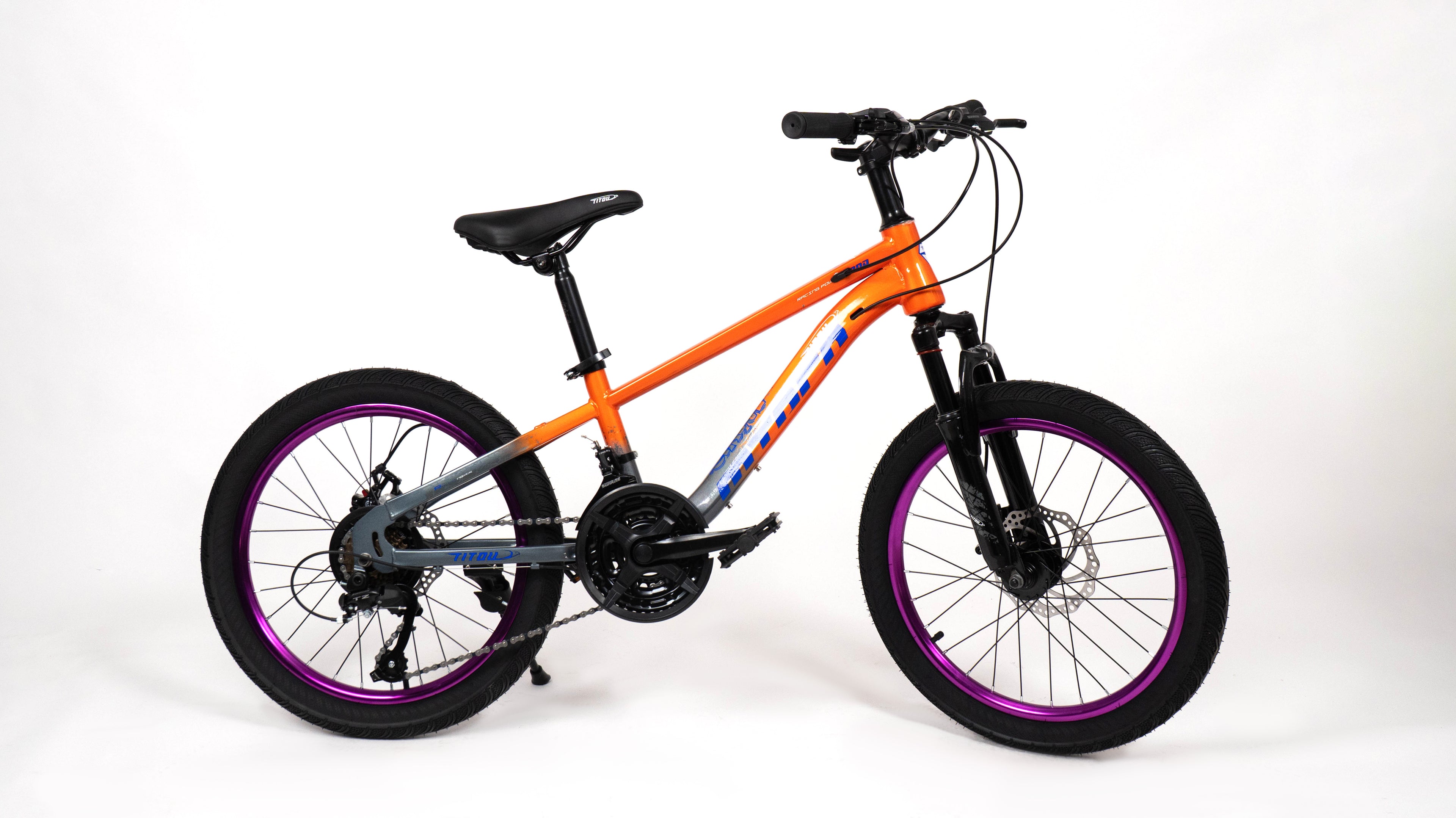 Vélo Titou Kids 20" Racing – VTT Enfant à Vitesses Dégradé avec Freins à Disque