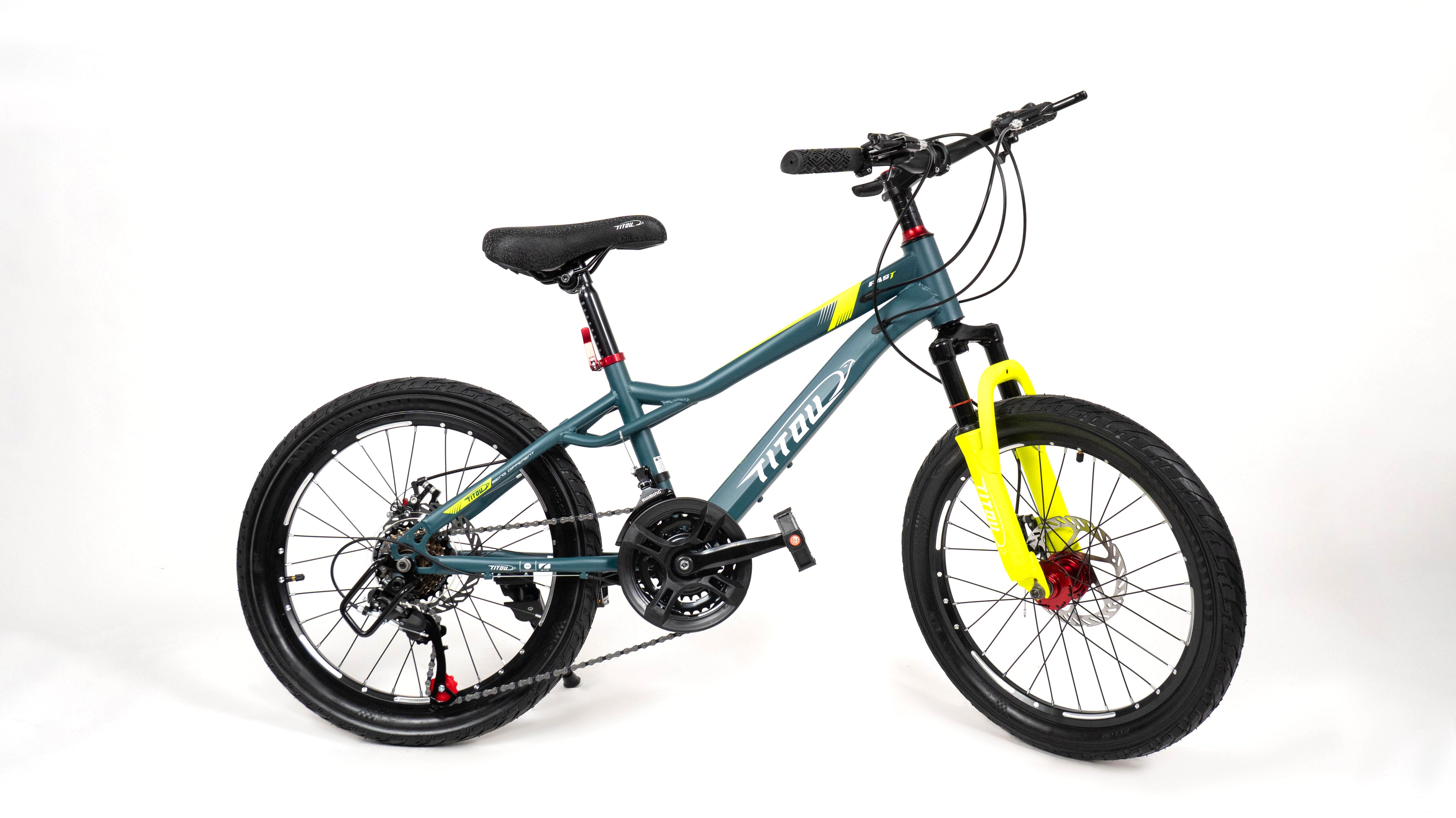 Vélo Titou Kids 20" Fast – VTT Enfant à Vitesses avec Freins à Disque