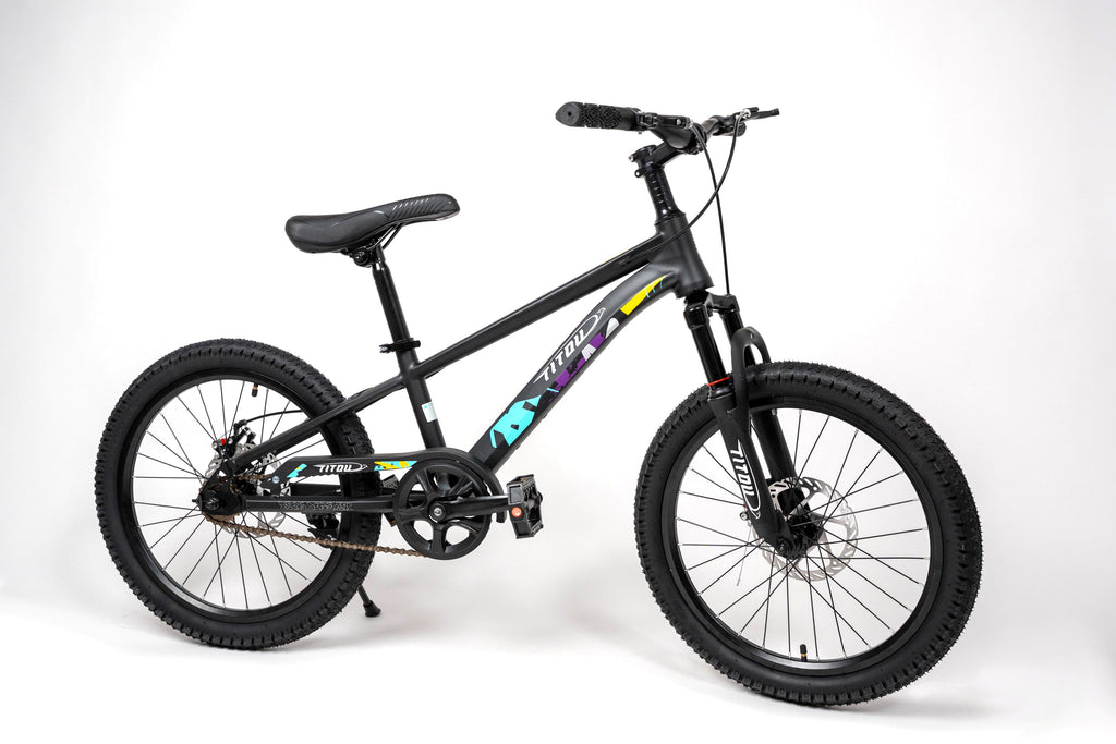 Vélo Titou Kids 20" Pro – VTT Enfant Freins à Disque et Fourche Suspendue