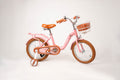 Vélo Titou Kids 12" Vintage – Vélo Fille Rétro avec Panier et Stabilisateurs