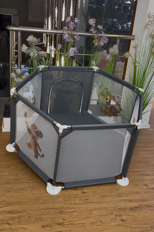 Parc Bébé Premium Titou Kids - Gris Charbon